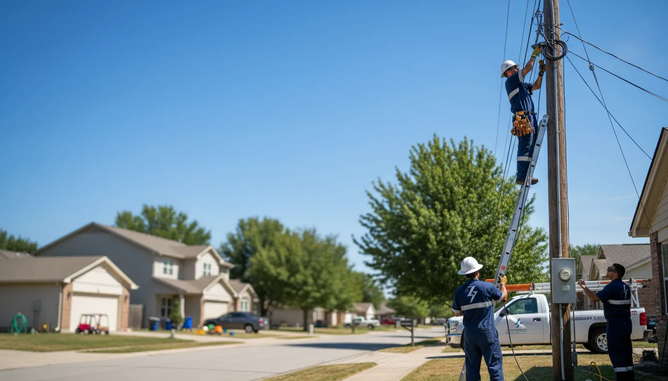 Residential electrician providing installation services in Landers, CA